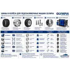 Комплект шин для ледозаливочных машин OLYMPIA