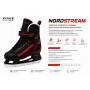 Мужские коньки для активного фитнесс-катания FITICE NORDSTREAM BLACK / RED