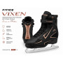 Женские прогулочные фигурные коньки FITICE VIXEN Black / Rose Gold
