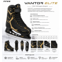 Коньки фитнес  FITICE VANTOR ELITE  Black / Gold