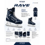Коньки хоккейные прогулочные FITICE RAVE NAVY / SILVER