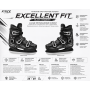 Коньки FITICE EXCELLENT FIT BLACK GRAPHITE