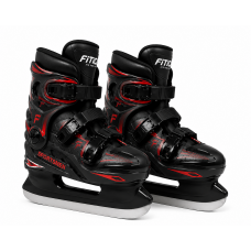 Прокатные прогулочные коньки FITICE SPORTSMEN  BLACK RED