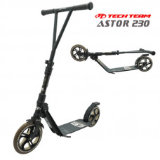 Двухколёсный самокат Tech Team Astor 230 мм 2020 Чёрно-коричневый