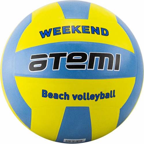 Мяч волейбольный Atemi WEEKEND, резина, желт-голубой, р. 5, окруж.65-67