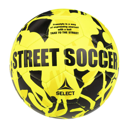Мяч футбольный SELECT STREET SOCCER,(на асфальте) 813120-555 жёл/чёрн, размер 4,5, м/ш, 32 п
