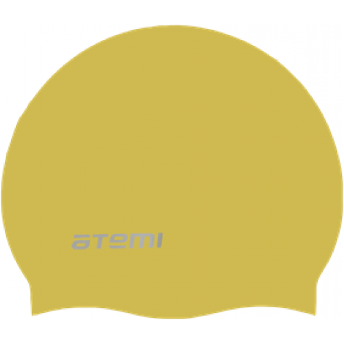 Шапочка для плавания Atemi, силикон (б/м), золото, RC306