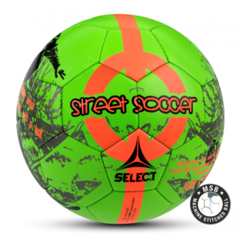 Мяч футбольный SELECT STREET SOCCER,(на асфальте) 813110-444 зел/оранж, размер 4,5