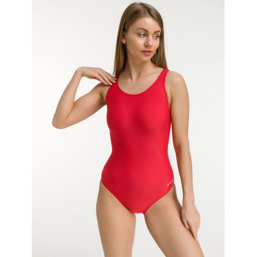 Купальник женский для бассейна, борцовка, антихлор, красный р-р 50, BW 4 4