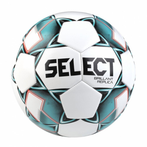 Мяч футбольный SELECT BRILLANT Replica, 811608-102 бел/гол/крас, размер 5, м/ш, 32 п, окруж 68-70