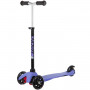 Самокат Novatrack Disco-kids Basic для детей, свет.колеса PU пер.120*24 задн.76*24мм, эргон