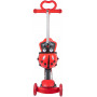 Самокат Novatrack Disco-kids Saddle PRO для детей, трансформер, свет.колеса PU 120*90мм, красный