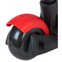Самокат Novatrack Disco-kids Saddle PRO для детей, трансформер, свет.колеса PU 120*90мм, красный