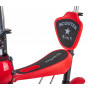 Самокат Novatrack Disco-kids Saddle PRO для детей, трансформер, свет.колеса PU 120*90мм, красный