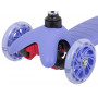 Самокат Novatrack Disco-kids Basic для детей, свет.колеса PU пер.120*24 задн.76*24мм, эргоно