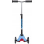 Самокат Novatrack Disco-kids Basic для детей, свет.колеса PU пер.120*24 задн.76*24мм, эргон
