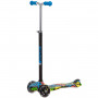 Самокат для детей Novatrack RainBow Start Graffiti, свет.колеса PU пер.120*24 задн.80*2