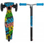 Самокат для детей Novatrack RainBow Start Graffiti, свет.колеса PU пер.120*24 задн.80*2