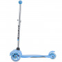 Самокат Novatrack Disco-kids Basic для детей, свет.колеса PU пер.120*24 задн.76*24мм, эргоно
