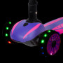 Самокат-кикборд Novatrack RainBow, для детей, двухцветная платформа, складной механизм на руле, р