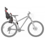 Кресло детское заднее Sunnywheel в цветной коробке, модель SW-BC-137, серое с красным текстилем.