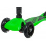 Самокат-кикборд Novatrack RainBow Start Folding, подростковый, складной, свет.колеса PU пер.120*24