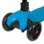 Самокат-кикборд Novatrack RainBow, для детей, складной, свет.широкие колеса PU пер.135*35 задн.9