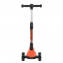 Самокат-кикборд Novatrack RainBow, подростковый, складной, широкие свет.колеса PU 120*90,ватер стике