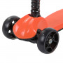 Самокат-кикборд Novatrack RainBow, подростковый, складной, широкие свет.колеса PU 120*90,ватер стике