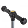 Самокат-кикборд Novatrack RainBow, подростковый, складной, широкие свет.колеса PU 120*90,ватер стике