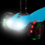 Самокат-кикборд Novatrack RainBow, для детей, складной механизм на руле, регулировка по высоте с