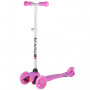 Самокат Novatrack Disco-kids Basic для детей, свет.колеса PU пер.120*24 задн.76*24мм, эргоно