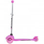 Самокат Novatrack Disco-kids Basic для детей, свет.колеса PU пер.120*24 задн.76*24мм, эргоно