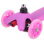 Самокат Novatrack Disco-kids Basic для детей, свет.колеса PU пер.120*24 задн.76*24мм, эргоно