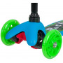 Самокат Novatrack Disco-kids Print для детей, колеса PU пер.120*24 задн.76*24мм, эргономичны