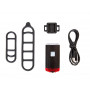 Фонарь передний STG FL1612 200lm 800 mAH Свет спереди и сзади, крепление на шлем/руль.