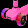 Самокат-кикборд Novatrack RainBow, подростковый, складной механизм на руле, широкие свет.колеса PU п