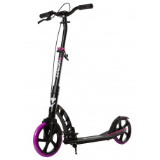 Самокат для детей NOVATRACK DEFT PRO алюм., амортизатор, колеса 230*200 мм PU, эргономичный Y-руль с