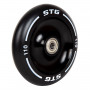 Колесо для трюкового самоката 110 мм с алюминиевым ободом, ABEC-11, 1шт, черный
