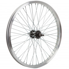 Колесо 20" переднее для BMX, двойной алюм.обод 48 отв, втулка SF-A45Fсталь ., гайка 10мм ось, насып