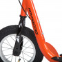 Самокат для детей Novatrack STAMP N2, ручной тормоз V-brake, мягкая накладка на руле, оранжевый