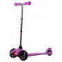 Самокат Novatrack Disco-kids Start для детей, свет.колеса PU пер.120*24 задн.76*24мм