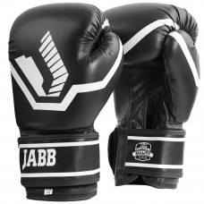 Перчатки бокс.(иск.кожа) Jabb JE-2025 черный 6ун.