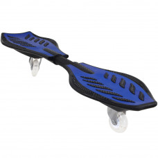 Скейтборд балансирующий Larsen WAVE BOARD черный/голубой (85х23 см)