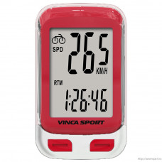 Велокомпьютер Vinca Sport V-3500 проводной красный