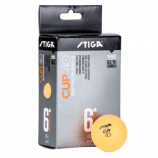 Мячи STIGA Cup ABS 6шт 40мм (оранжевый)