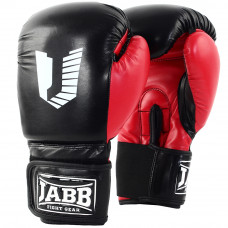 Перчатки бокс.(иск.кожа) Jabb JE-4056/Eu 56 черный/красный 14ун.