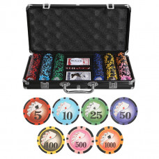 Набор для покера Royal Flush Black на 300 фишек, Partida