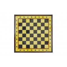 Шахматная доска средняя из янтаря с рамкой 37*37
