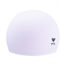 Шапочка для плавания Solid Lycra Cap LCY/100, лайкра, белый